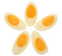 SUPVOX 5pièces Modèles Œufs Artificiels Réalistes Accessoires De Cuisine Set De Faux Œufs pour Présentations Alimentaires Et Éducation