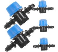 SUPVOX 5pièces Vanne Arrêt Eau pour Micro-tuyaux Contrôleur Arrosage Goutte à Goutte Vanne Irrigation Plastique