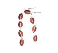 SUPVOX 6 Ensembles Football Pennant Banner With Shiny Sequin Rugby Ball Shapes Reusable Hanging Garland For Sports Themed Birthday Party Decorations And Photo Props