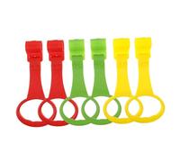 SUPVOX 6 pièces Anneaux de Lit Garçon Fille Colorés pour Parc et Berceau Anneaux Suspendus Assistance Marche Poignées Sécurisées pour Apprendre à Tenir Debout Accessoires Durables et