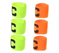 SUPVOX 6 Pièces Brassard de Capitaine de Football Léger et Ajustable en Polyester avec Lettre C pour Équipe de Football Jeunesse, Usage Intérieur et Extérieur