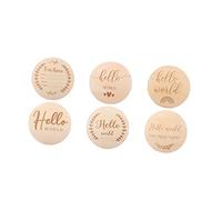 SUPVOX 6 Pièces Cartes Milestone pour Disques Décoratifs de Unisexe Styles Aléatoires