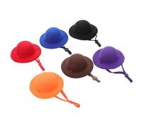 SUPVOX 6 Pièces Chapeau De Poulet pour Animaux De Compagnie Chapeau d'animal Chapeau De Costume Casque De Poulet pour Poussins Accessoires De Poulet Drôles Accessoires De Poulet Chapeaux