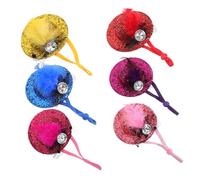 SUPVOX 6 Pièces Chapeaux pour Poules Souple Lot de Accessoires Amusants et Résistants pour Petits Animaux Chapeaux Portables pour Poulailler et