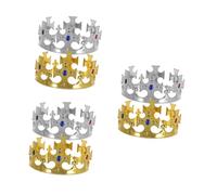 SUPVOX 6 pièces Couronnes de Prince Brillantes pour Fête Anniversaire Garçon Fille Accessoires de Costume Unisexes pour Garçons et Filles Décoration et Festive