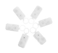 SUPVOX 6 Pièces de Micro-Vibration de Peluche Coccinelle Mini en Peluche Pièces de Accessoires d'artisanat Accessoire de réparation Polyester Blanche