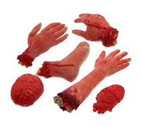 SUPVOX 6 Pièces Décoration Halloween Décorations de Parties Effrayantes Faux Organes Humains pour et Fête