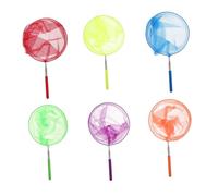 SUPVOX 6 pièces Filets Télescopiques INOX pour Garçon Fille Colorées Attrape Insectes et Jeux Extérieur Poignée Antidérapante et Facile à Utiliser