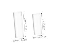 SUPVOX 6 Pièces Glass Guitar For Acoustic Bass Transparent Finger Sliders For Precise Rock Folk Country Music Performance