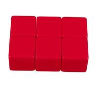 SUPVOX 6 Pièces Grand Dice Blancs Écrits Cubes Plastique pour Jeux DIY Outils Pédagogiques et Projets Créatifs pour Amusement Famille et Activités Classe