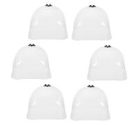 SUPVOX 6 pièces Lot de Cloches Transparentes Réutilisables Plastique pour Protection Hivernale des Plantes Semis et Fleurs Couverture Légère et Résistante Au Gel pour