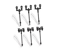 SUPVOX 6 Pièces Miniature Lampes de Rue pour Modèles de Maison Accessoires de Décoration Premium pour Miniatures