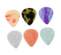 SUPVOX 6 Pièces Resin Guitar Picks For Electric Acoustic Bass Guitars Thin Plectrums With Smooth Texture For Fast Techniques And Comfortable Playing
