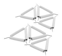 SUPVOX 6 Pièces Support Triangulaire Céramique pour de Chaleur Équipement de Laboratoire Indispensable pour Expériences de Chimie Au Collège et Lycée