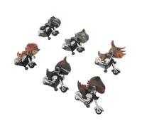 SUPVOX 6 Pièces Voitures à Friction Dinosaures pour Garçon Fille Jouets Inertiels Éducatifs Animaux Pull-Back Activités Ludiques Parent-garçon Fille Renforcent la Communication Familiale