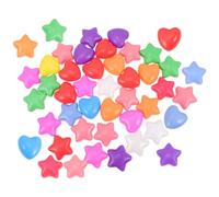 SUPVOX 60 pièces Balles de Piscine Colorées Boules Étoile et Cœur pour Aire de Jeux Décoration et Activités Ludiques de Chaque Forme Parfaites