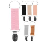SUPVOX 6pcs Pinces à Chapeau de Voyage en Fer Bande Élastique, Clips Résistants pour Chapeau de Paille et Casquette Arrière, Jardinage Camping