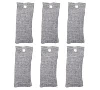 SUPVOX 6Pcs Sachets de Charbon de Bambou Lin Naturel Désodorisants pour Chaussures et Placards Absorbant Humidité et Odeurs