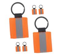 SUPVOX 6pièces Porte-clés Réfléchissants Double-Sided pour Sécurité Nocturne Accessoires Bijoux Pratiques pour Adultes