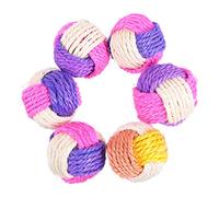 SUPVOX 6pièces Sisal Colorées pour Jouets Et Rébondissants pour Et Amusement Et Divertissement Aléatoires