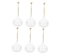 SUPVOX 6pièces Vase Suspendu Verre Transparent pour Plantes Hydroponiques Et Décoration Intérieure pour Chambres Et Bureaux