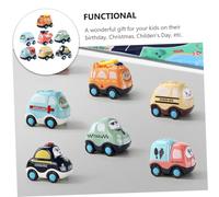 SUPVOX 7 pièces Mini Voitures à Friction Jouets Garçon Fille Coffret Véhicules Inertiels Variés Jouets Éducatifs Doux sans Bavure Cadeau Anniversaire Noël Couleur Couleur Aléatoire