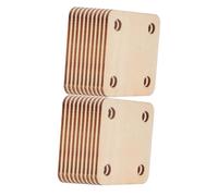 SUPVOX 72 Pièces Cartes de Tissage en Bois Carrées à 4 Trous pour | Surface Lisse, Finition Texturée, Format Portable, pour Classes et Voyage