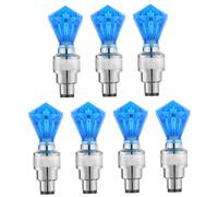 SUPVOX 7pcs Lumières LED pour Rayons de Vélo Bleu Luminous Noyaux pour Éclairage de Roue Visibilité de Nuit Accessoires de Cyclisme