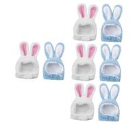 SUPVOX 8 Pcs Chapeau pour Animaux De Compagnie Costume De Chat Résistant À l'usure Bandeaux De Chat De Pâques Chapeaux De Chaton Résistants À l'usure Chapeau De Lapin en Peluche