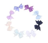 SUPVOX 8 pièces Accessoires Chiot Nœud avec Pinces Métalliques Barrettes Mignonnes pour Poils de Chiens Moyens Noeuds Ruban Résistants pour Toilettage et Look