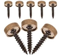 SUPVOX 8 Pièces Caches Décoratifs pour Vis en Laiton Vis Auto-taraudeuses 12mm Élégantes pour Fixation Miroir Murale Design Moderne et Fonction Dissimulant Têtes