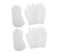 SUPVOX 8 Pièces Chaussettes de Soins des Silicone Gants Hydratants Gel pour Secs et Fissurés Réutilisable de Spa pour Femmes Masque Hydratant pour Peau Douce et Récupération