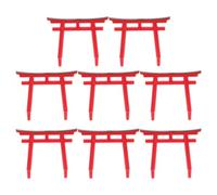 SUPVOX 8 Pièces Porte Torii Shinto Japonaise Ornement Torii D'aquarium Miniature Jardin Zen Japon Porte Pont Ornement De Paysage pour La Décoration D'aquarium