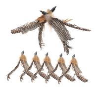 SUPVOX 8 pièces Recharges pour Plume Chaton Kit de Têtes Animées pour Stimuler l'Instinct de Chasse Jouets Interactifs pour Chats d'Intérieur