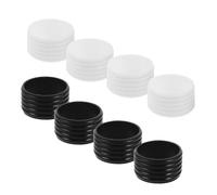 SUPVOX 8 Pièces Silicone Grip Bands for Badminton and Squash Rackets Anti-Slip Sweatproof Overgrip with Vibration Dampening and Enhanced Paddle Stability