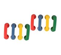 SUPVOX 8 pièces Téléphone Factice Éducatif pour Tout Petits Plastique Ergonomique Développement Motricité Fine et Reconnaissance des Couleurs