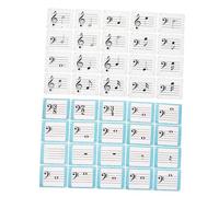 SUPVOX 80 Pièces Music Flashcards for Beginners Multi Instrument Theory Learning Cards for Piano Violin Portable Durable Music Notation Study Aid with Visuals