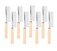 SUPVOX 8pièces Peigne Démêlant pour Animaux à Dents Fines pour Chats et Chiens avec Manche Antistatique Élimine les Nœuds et Poils Morts