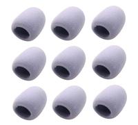 SUPVOX 9 pièces Bonnets de Microphone Mousse Eva Gris Filtres Bruit et Pare Brise pour Micros Portables Adaptés pour Ktv Conférences et Enregistrements