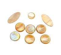SUPVOX 9 pièces Set Saxophone Key Buttons Shell Inlays Accessories For Alto Tenor Soprano Saxophones Lightweight
