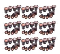 SUPVOX 90 Pièces Miniature Resin Cups Set with Latte Art Japanese Style Dollhouse Accessories for DIY Micro Landscape Mini Beverage Tableware for Craft and Decoration