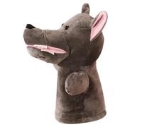 SUPVOX à Main Loup Peluche Éducatif Interactif Peluche Douce pour Conte et Jeu Dinteraction Garçon Fille