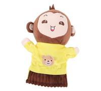 SUPVOX à Main Singe Peluche pour Garçon Fille Éducatif Déveil Manuel pour Garçon Fille Animale Douce pour Jeux de Rôle et Activités Théâtrales