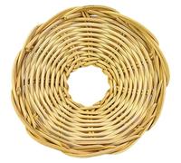 SUPVOX Abat-jour Suspendu en Rotin Tressé Naturel, Accessoire de Lampe Beige Vintage, Abat-jour Mural pour Décoration Intérieure et Extérieure, Abat-jour de Lustre pour Salon, Camping