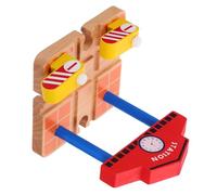SUPVOX Accessoire de Circuit de Train Bois Plateforme de Gare Modèle pour Garçon Fille Éducatif de Construction de Scène Ferroviaire Décoration Portable