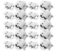 SUPVOX Accessoires clips métalliques pour chaussures 40 pièces, pinces élastiques détachables en fer, adaptés pour personnalisation et décoration de chaussures de mariage féminines