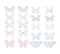 SUPVOX Accessoires De Cheveux En Tulle Multicolore - 20 PièCes De Rubans DéCoratifs Pour Diy Et Couture Appliques Pour DéCoration D'ÉVéNements