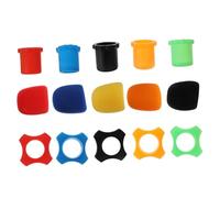 SUPVOX Accessoires De Microphone 15 Pcs Bonnette Anti-vent Cache Pour Micro Anneau Anti-roulement Multicolore Pour Ktv Conférences Spectacles Et Activités Intérieures
