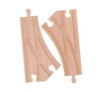SUPVOX Accessoires De Voie Ferrée en Bois Ensembles De Trains Chemin De Fer Extensible Bois Robuste Développement des Compétences Ensemble De Jeu Amusant Et Engageant