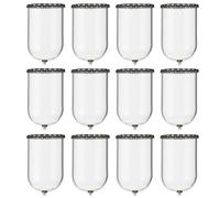 SUPVOX Accessoires Décoratifs 20 Pcs Bouteilles Miniatures en Verre 25x38 Mm Fond Antidérapant et Base Dentelle Vintage Bleu-Vert pour Loisirs Créatifs, Décoration Bureau et Fabrication